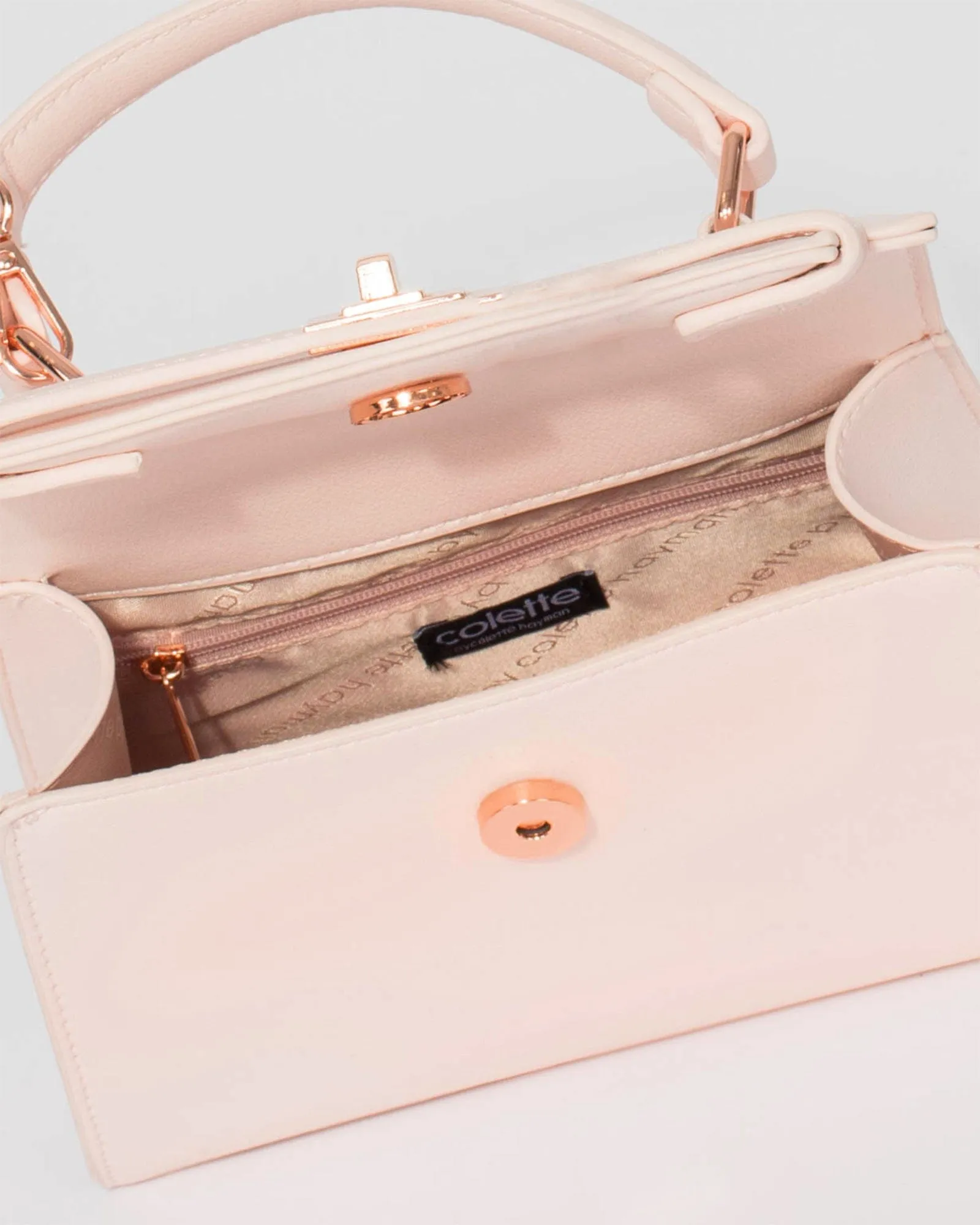 Pink Lareina Top Handle Bag