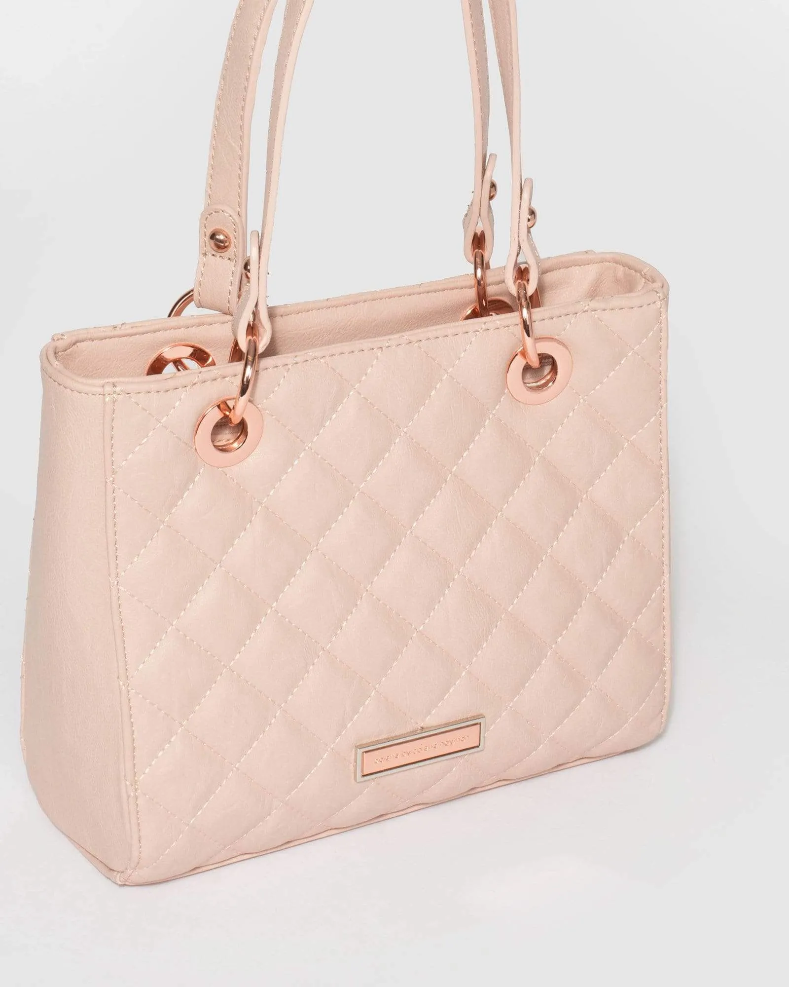 Pink Quilted Nirvana Mini Tote Bag