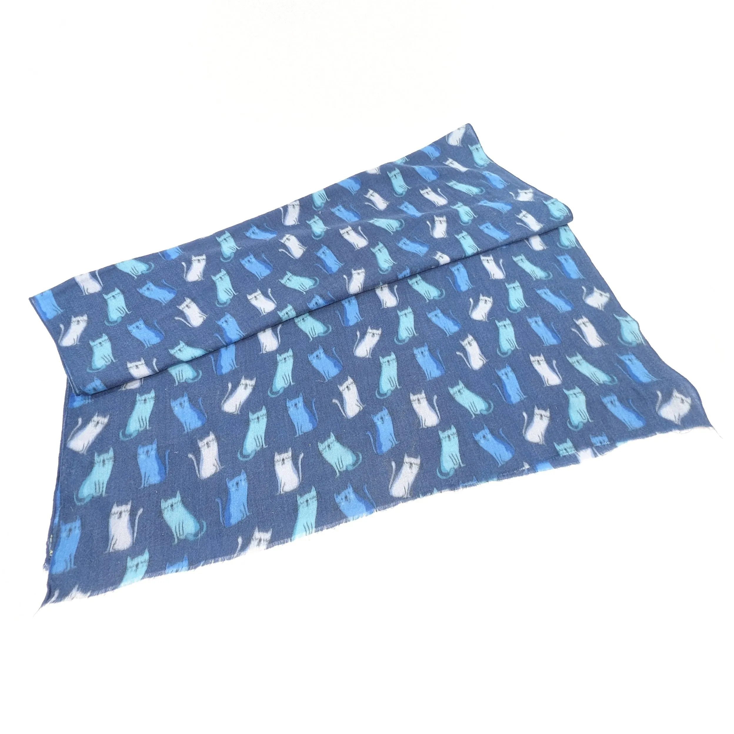 Podles - Fluffy Cat Scarf (85x180cm) - Blue