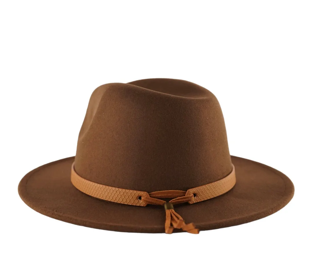 Rivet Fedora - Brown