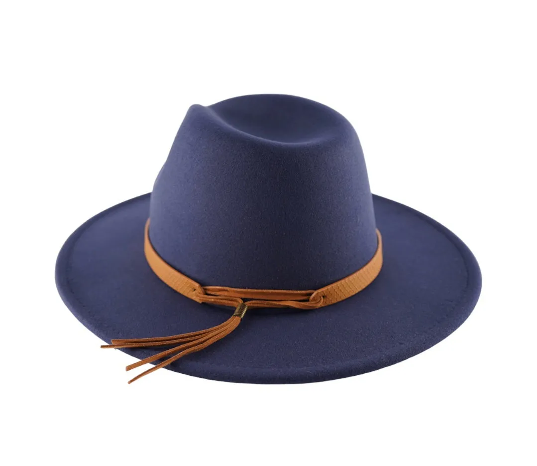 Rivet Fedora - Navy Blue