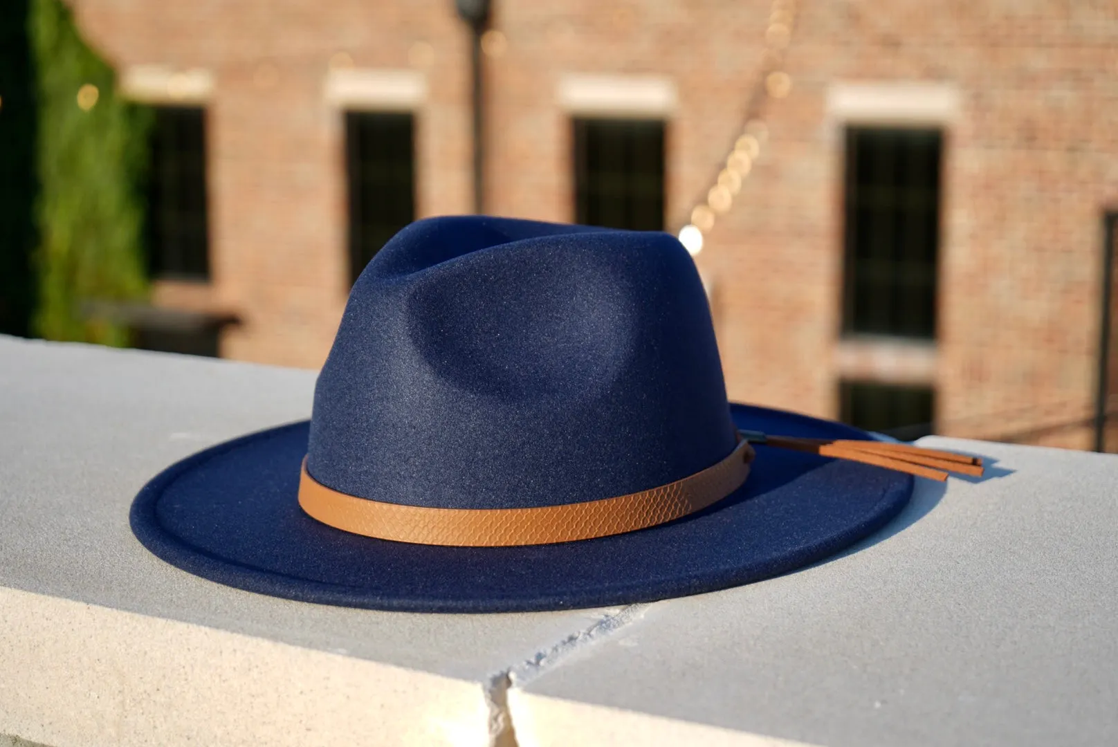 Rivet Fedora - Navy Blue