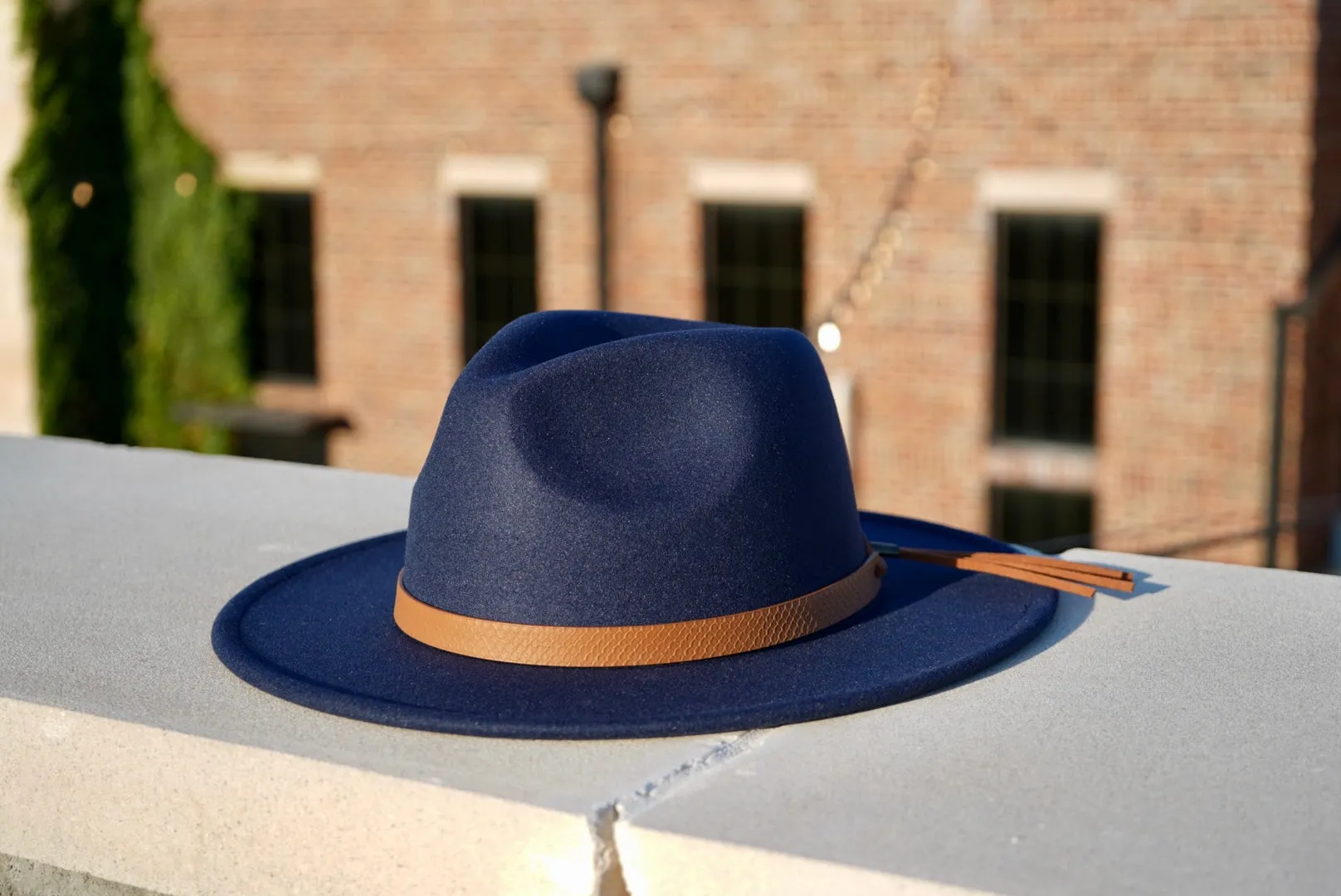 Rivet Fedora - Navy Blue