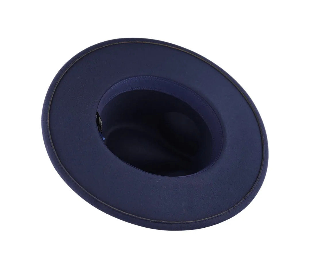 Rivet Fedora - Navy Blue