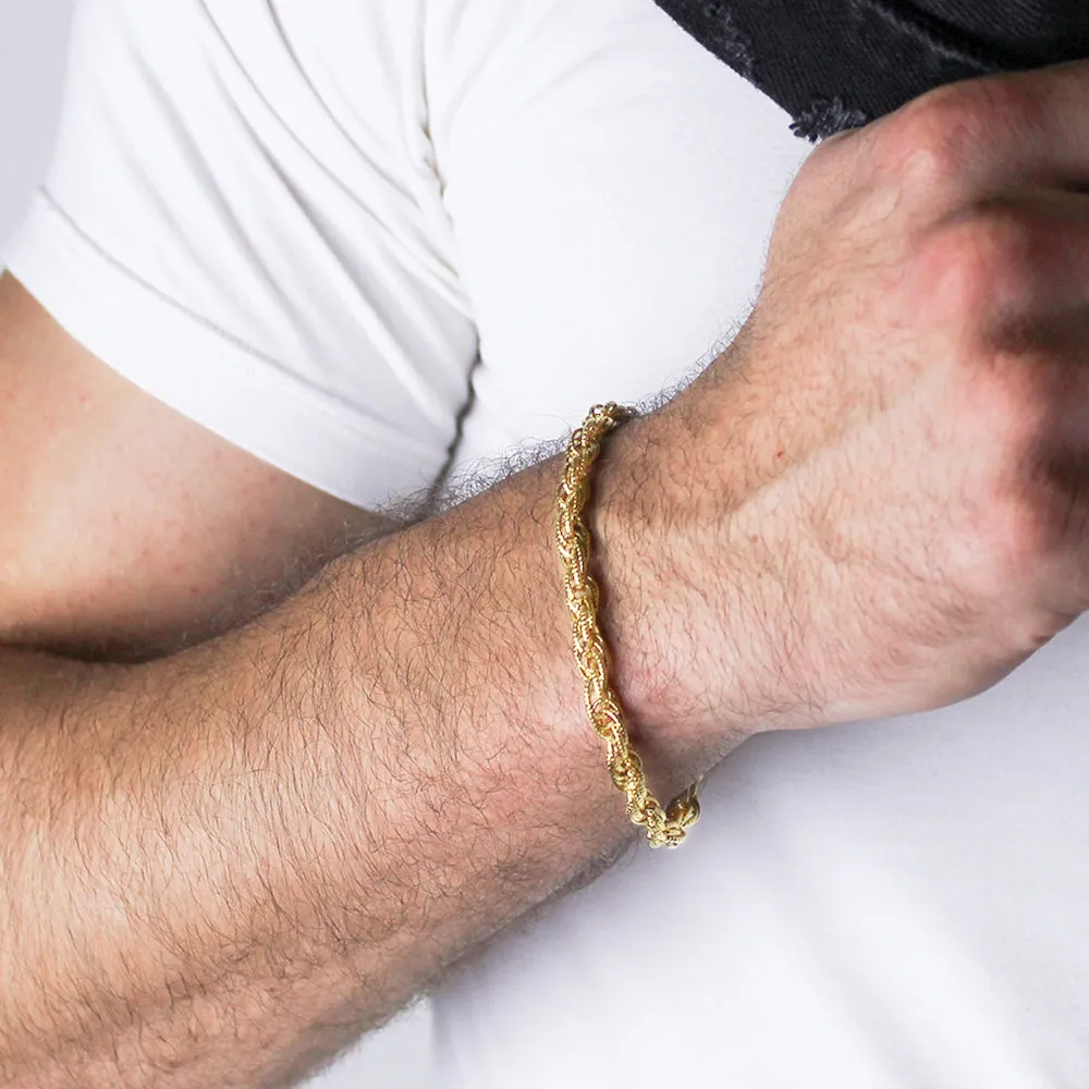 Rope Chain Bracelet (Gold-Plated)