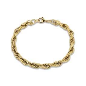 Rope Chain Bracelet (Gold-Plated)