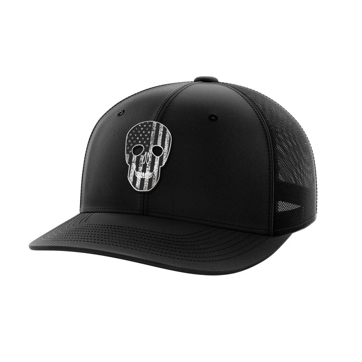 Skull Flag Black Patch Hat