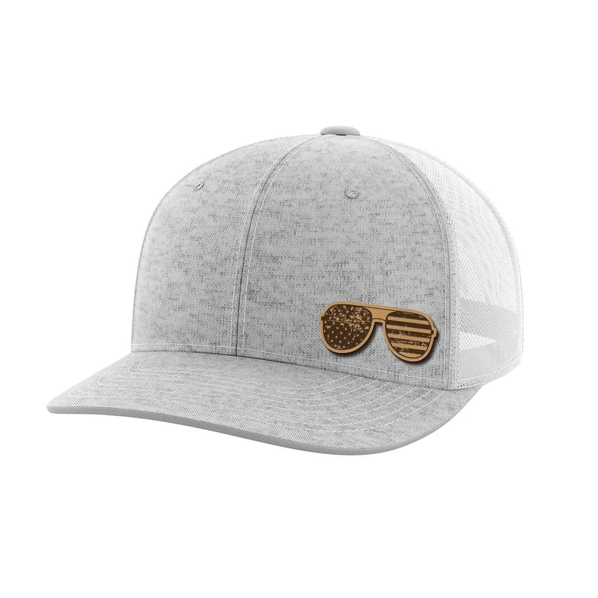 Sunglasses Leather Patch Hat