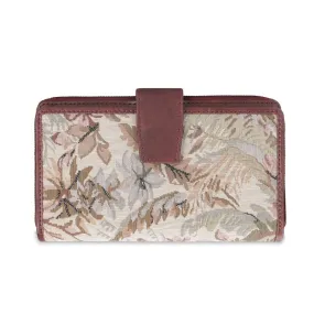 THE CLOWNFISH Filipia Ladies Wallet Women's Wrist Clutch Purse (Beige)