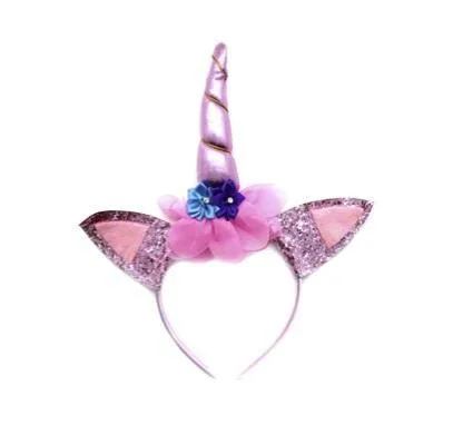 Unicorn Headband with Glitter Ears