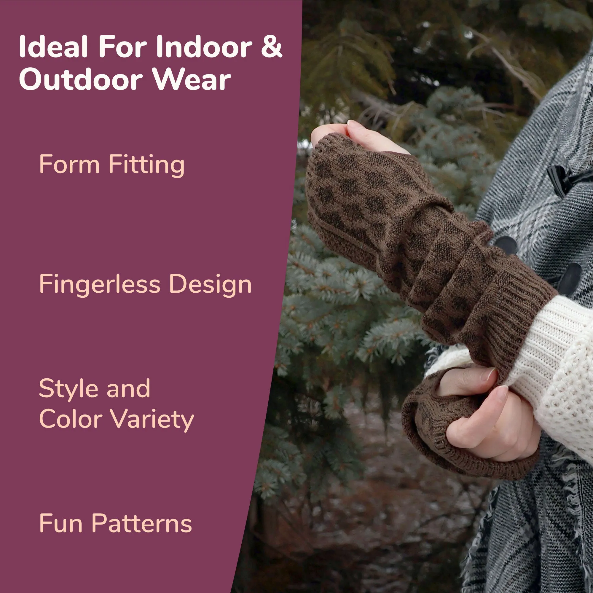 Unlined Fingerless Gloves and Arm Warmers