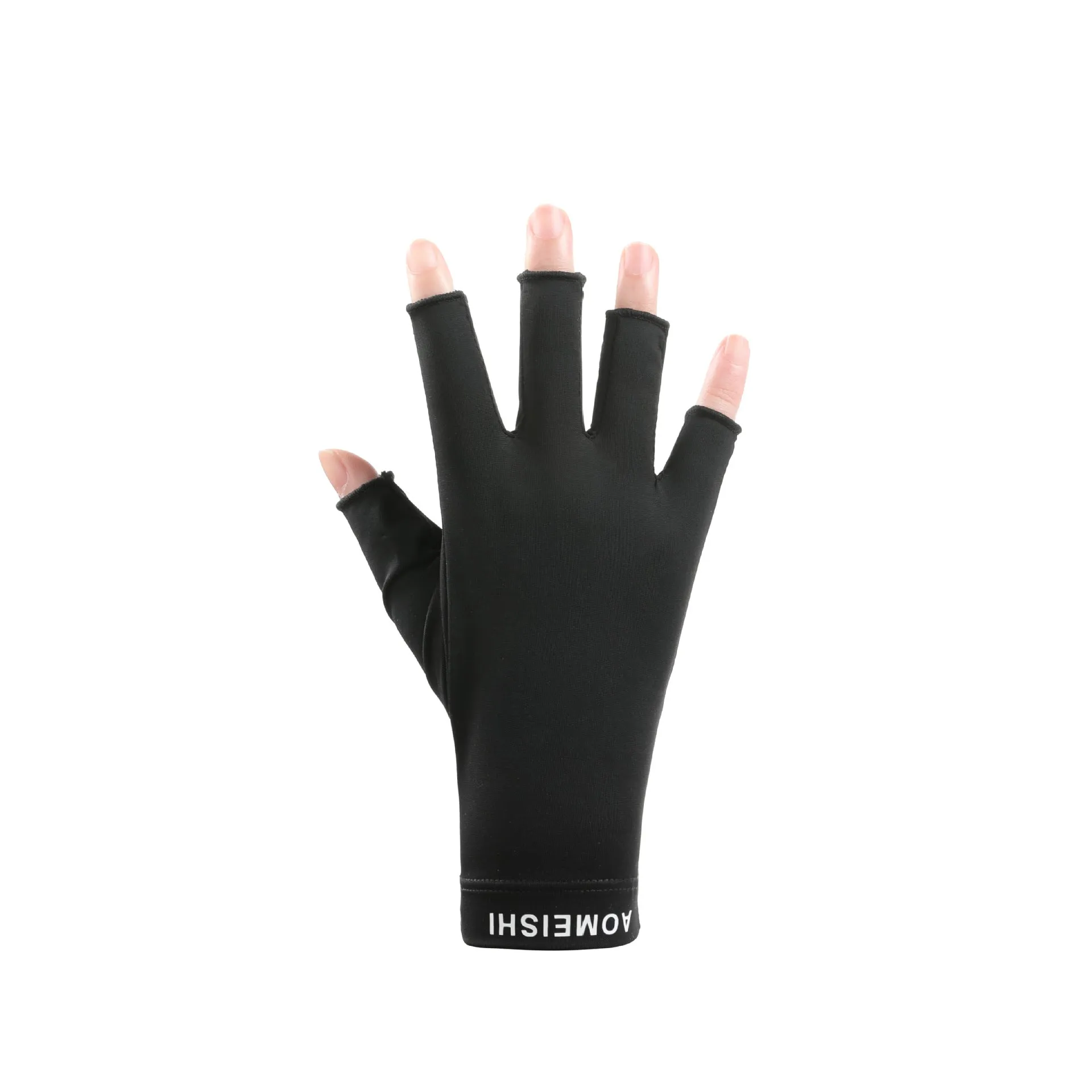 Women's Fashionable Simple Sunscreen Ice Silk Gloves